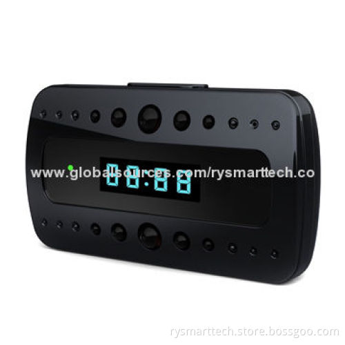 Black Pearl Hidden Clock Camera
